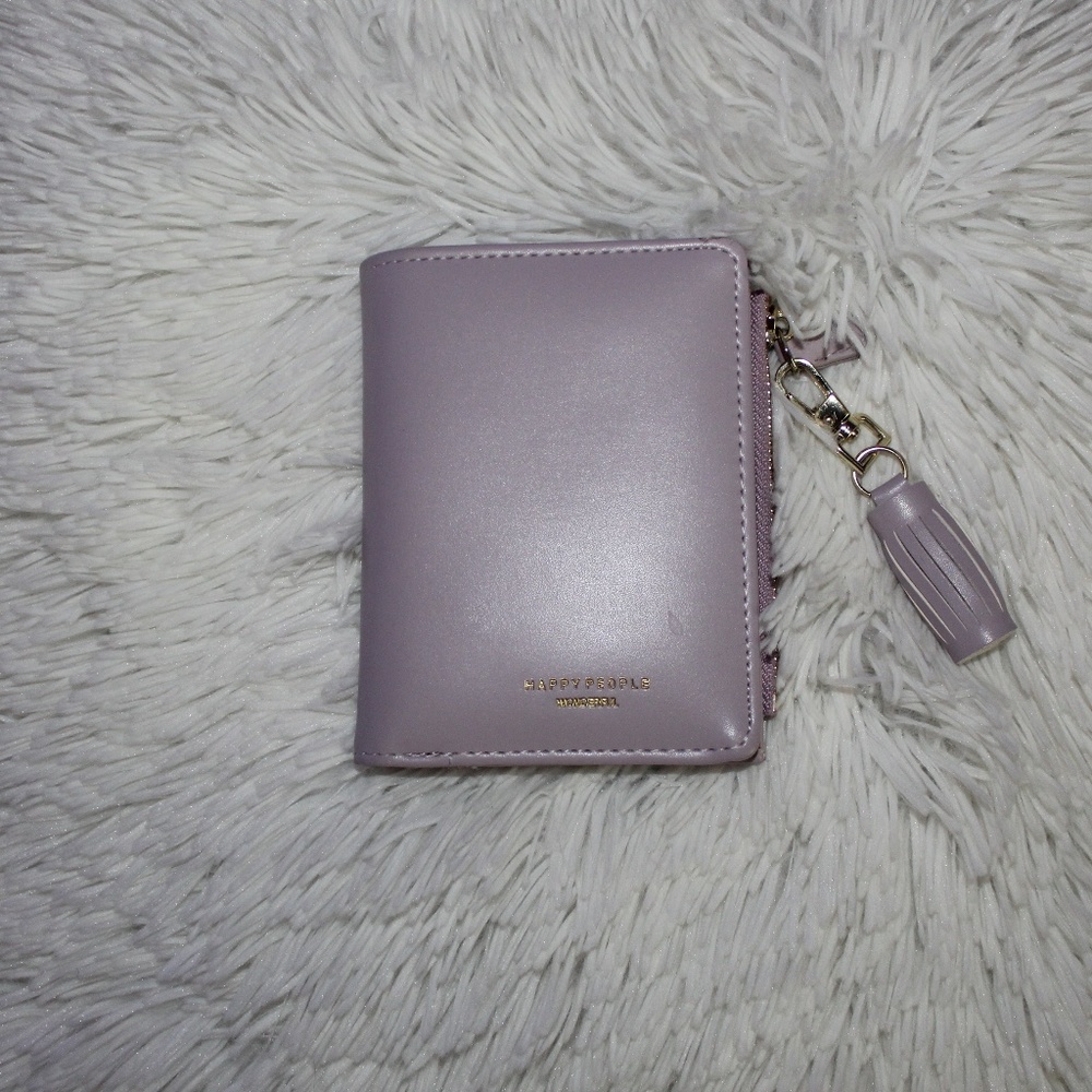 Pastel Purple Wallet with Tassel